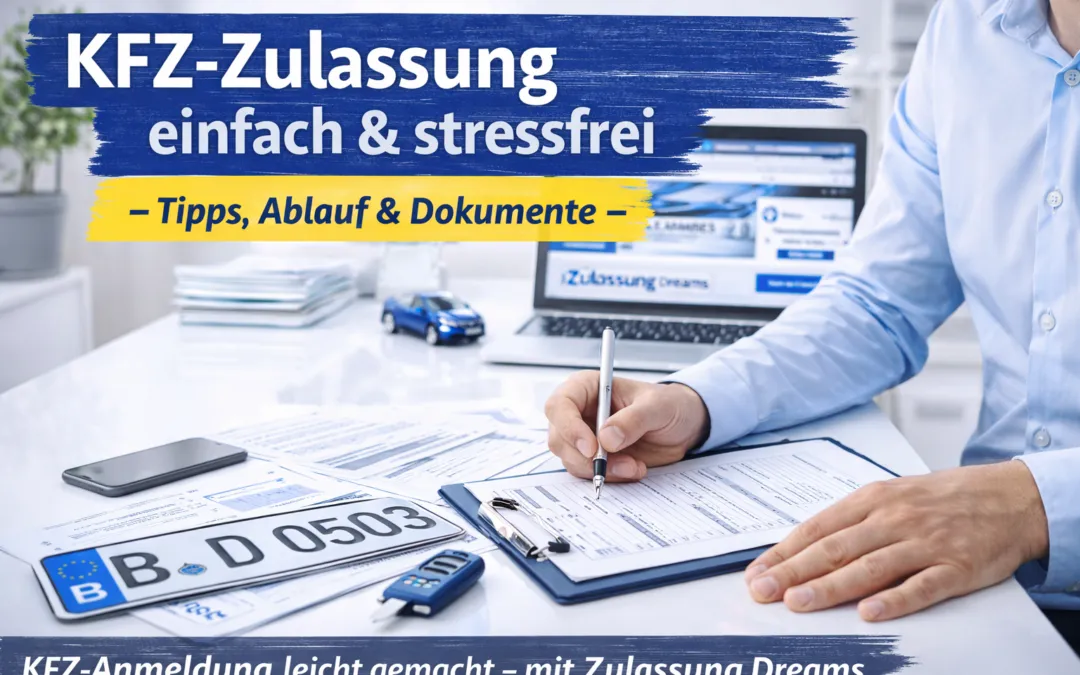KFZ-Zulassung & Ummeldung einfach erklärt – Ratgeber von Zulassung Dreams