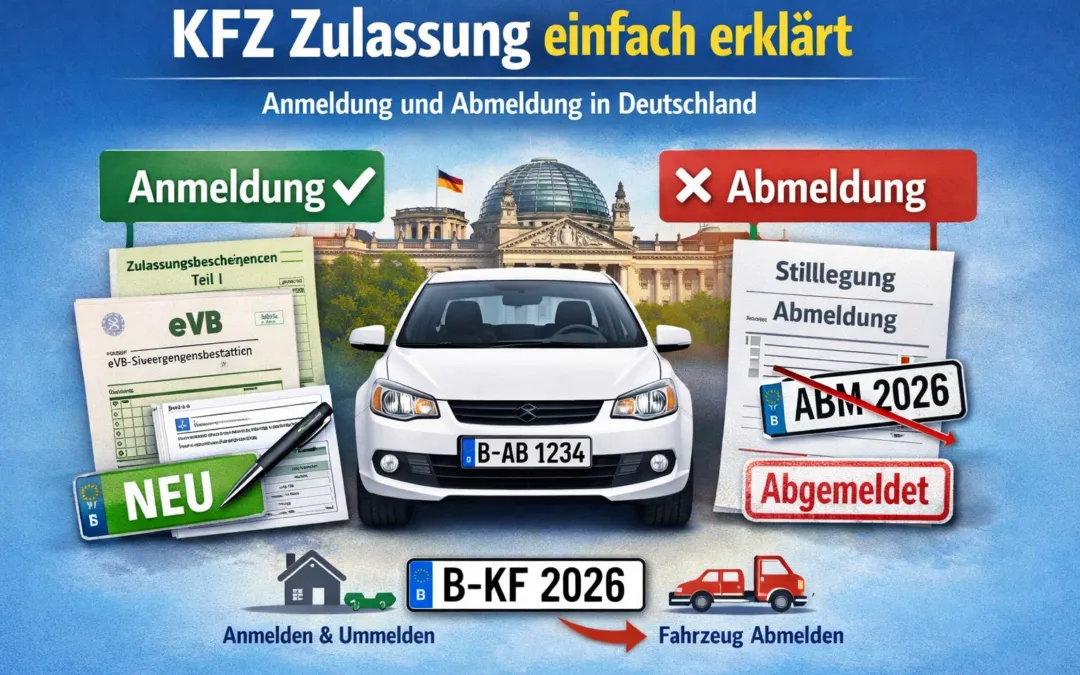 KFZ Zulassung in Deutschland: Der ultimative Guide für Anmeldung, Ummeldung und Abmeldung